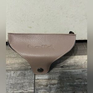 Bolle Eagle visionTaupe Leather glasses case with clip